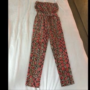 NWT Arden B Strapless Jumpsuit